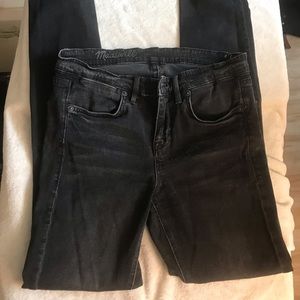 Madewell black midrise skinny jeans size 28